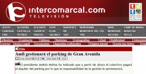 intercomarcal.com 30 de marzo de 2011 Amfi gestionará el parking de Gran Avenida