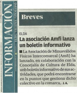 Información 9 de marzo de 2011 La Asociación AMFI lanza un boletín informativo