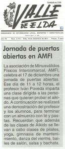 Valle de Elda 16 de diciembre de 2011 Jornada de puertas abiertas de AMFI