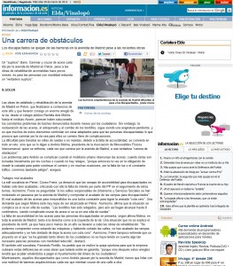 informacion.com 28 de marzo de 2012. Una carrera de obstáculos