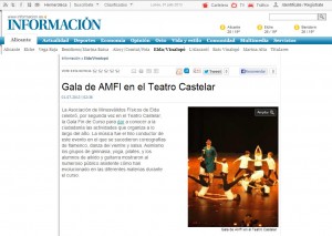 informacion.com 1 de julio de 2013 Gala de AMFI en el Teatro Castelar