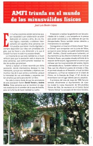 Artículo de José Luis Bazán sobre la historia de la Asociación y publicado en la revista Fiestas Mayores 2013