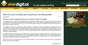 vivirdigital.com 25 de noviembre de 2013 Elda crea rutas accesibles para las personas con discapacidad