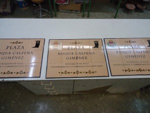 Entrega de Placas a la familia de Roque Calpena