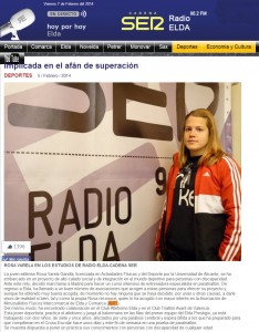 radioelda.com 5 de febrero de 2014. Implicada en el afán de superación