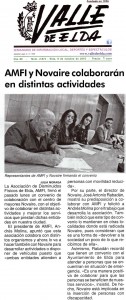 Valle de Elda 9 de octubre de 2015 AMFI y Novaire colaborarán en distintas actividades